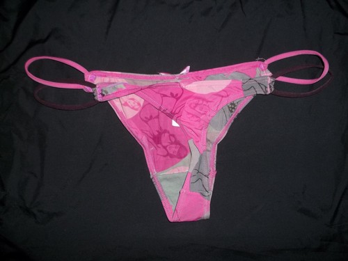 Culotte string côté string imprimé pinup fille 10-12 avec breloque arc et coeur nip - Photo 2/2