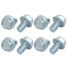 8Pcs 5/16-18 x 1/2 Inch Thread Carbon Steel Hex Serrated Head Flange Screw Bolt