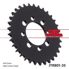 JT Rear Sprocket 33 T 420 P JTR801.33 Black For Suzuki LT-A 50 2002