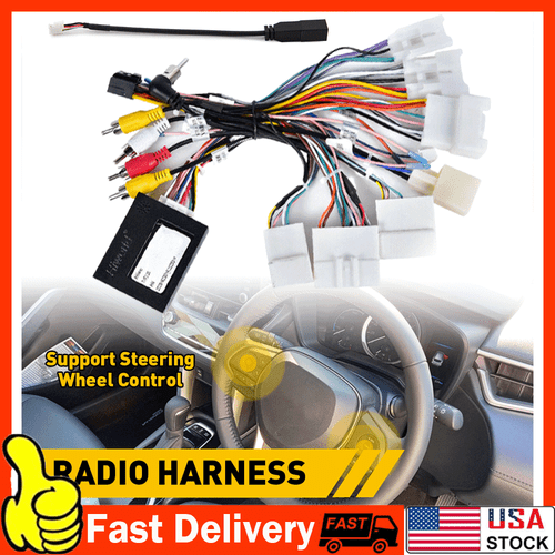For Toyota Radio Stereo Car Wire Harness Cable Adapter w/ Canbus BOX - Bild 22 von 24