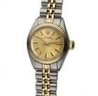Rolex Oyster Perpetual 26mm Ladies Vintage No-Date Steel and 18k YG 6719