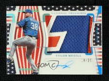 2022 Panini National Treasures Stars & Stripes 18/25 Tylor Megill #130 Auto 6q5