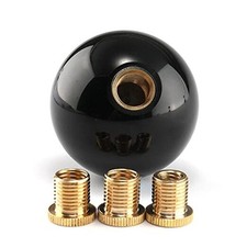 Round Ball Shift Knob Universal Gear Shift Knob 5 6 Speed for Manual Pure-black
