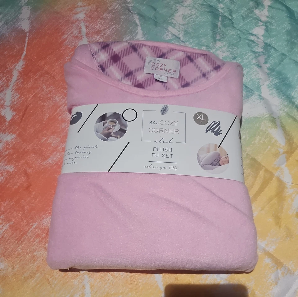 JUEGO DE PIJAMA COZY CRITTERS SUPERIOR SUAVIDAD ROSA 2 PIEZAS TALLA S(4-6) Foto 2 de 4