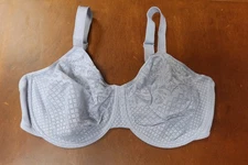 New Wacoal Visual Effects Minimizer Bra - Size 38DDD - Raindrops - # 857210