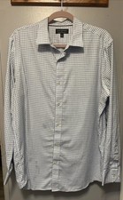 Banana Republic Men's Non-Iron Dress Shirt Size Large Blue Button Down