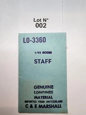 Vintage Longines Watch Balance Staff LO-3360 Genuine Swiss Material C&E Marshall