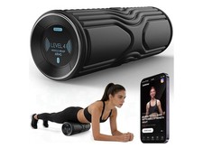 Vibrating Foam Roller with Smart APP Control, 5-Speed Deep Tissue Massage