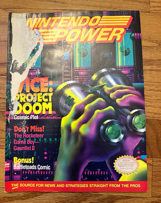 Nintendo Power Magazine May 1991 A.C.E. Project Doom Cover Issue #24 Vol. 3