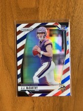 2024 Panini Prizm Rookies J.J. McCarthy #400 Red White Blue Prizm (RC)