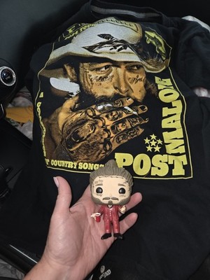 2024 Post Malone Tour T-shirt & Funko Pop set concert Tee