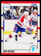 Bob Rouse, 1990-91 Score American, #147, Washington Capitals,