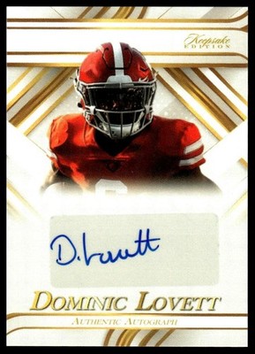 2024 Keepsake Multi Sport Edition AU08 Dominic Lovett NFL Detriot Lions Auto