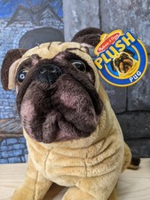 Melissa  Doug Jumbo 17  Plush Pug Puppy Dog Stuffed Pet Animal Realistic Giant