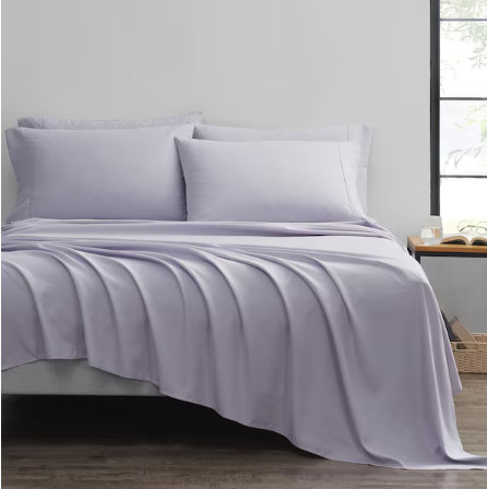 РОСКОШНЫЙ КОМПЛЕКТ ПОСТЕЛЬНОГО БЕЛЬЯ BIBB HOME BAMBOO ИЗ 6 ПРЕДМЕТОВ - КОРОЛЕВА - СИРЕНЕВЫЙ - СВЕТЛО-ФИОЛЕТОВЫЙ 8190₽