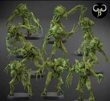 Woodland Guardians Night Spirit Pack 28mm X10 Fantasy Elven Monster Infantry