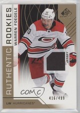 2018 SP Game Used Authentic Rookies Gold Jersey 416/499 Warren Foegele #157 2d8
