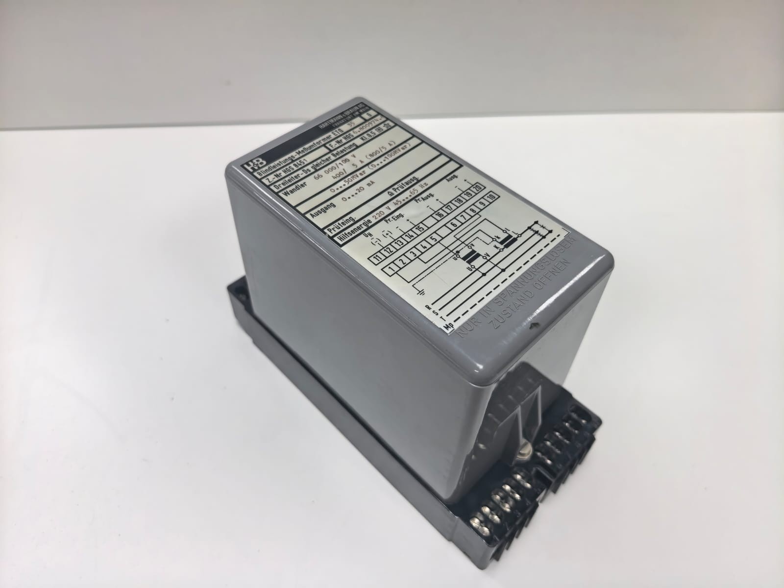 HARTMANN & BRAUN ETQ 35 HARTMANN & BRAUN AG ETQ 35 MEASURING TRANSDUCER 9