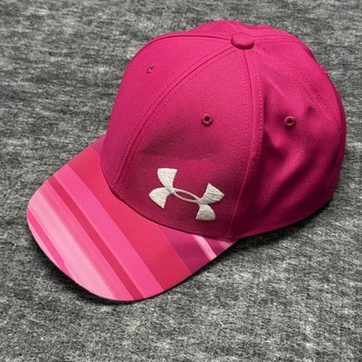 Under Armour OSFA Baseball Cap Hat Pink Women's Striped Adjustable
