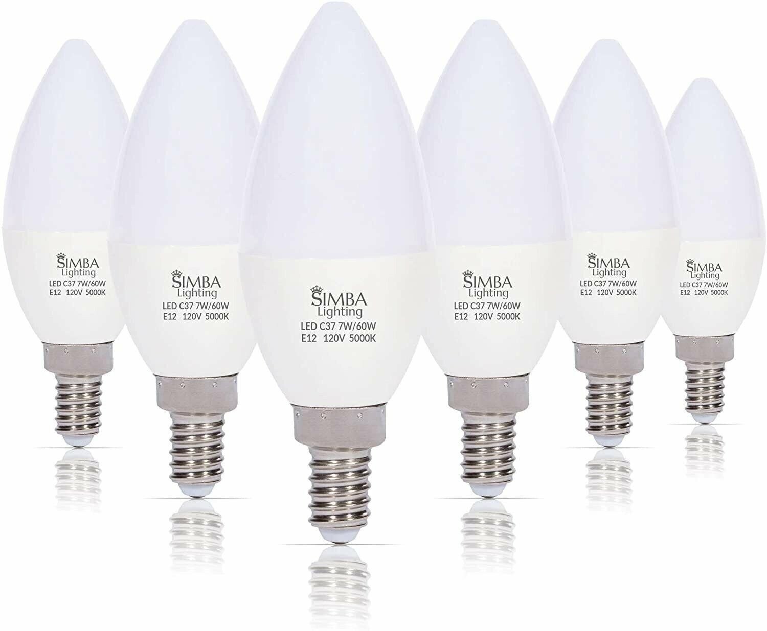 7w 60w Replacement 120v E12 5000k Daylight