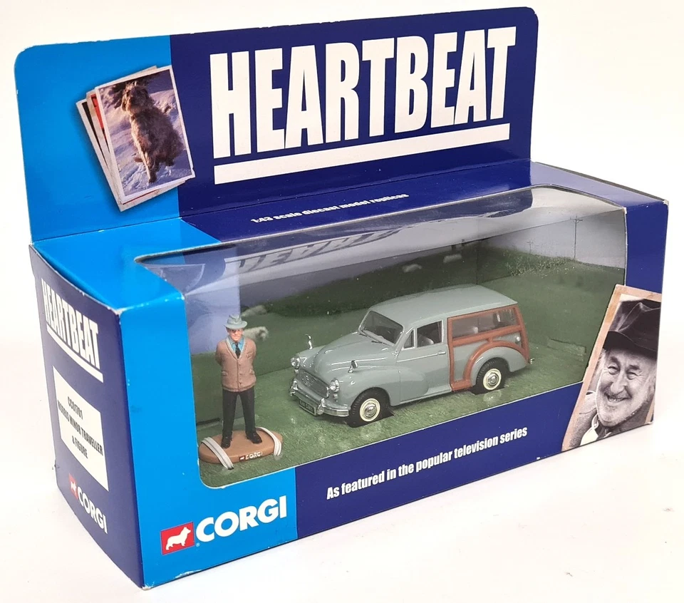 Corgi 1/43 Morris Minor Traveller + Figure TV Heartbeat Diecast Scale Model Car - Image 2 of 4