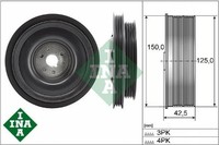 INA 544016110 Riemenscheibe FüR Kurbelwelle Riemenscheibe Kurbelwelle