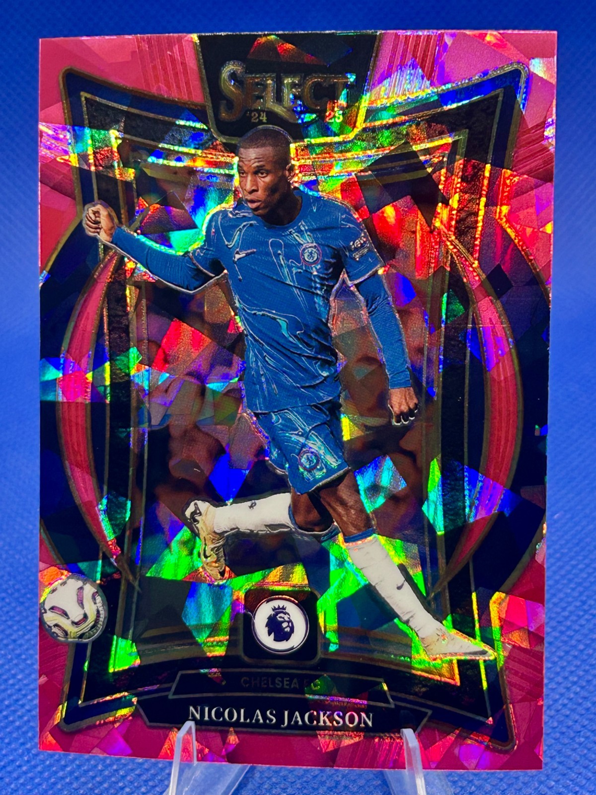 2024-25 Panini Select Premiere League Nicolas Jackson Pink Ice Terrace #84