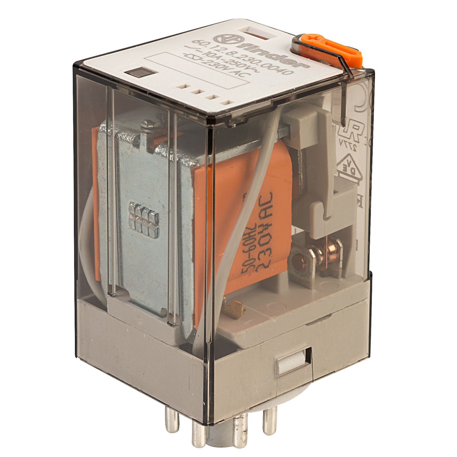 Finder 230V Relay Octal Base Fitting DPDT AC
