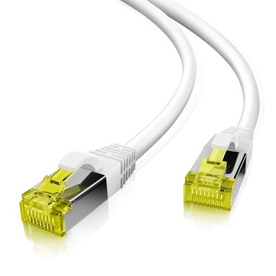 helos Patchkabel Cat 6a Superflex S/FTP RJ45 weiß 25m AWG27/7 GHMT