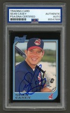 Sean Casey Signed 1997 Bowman Rookie Card #367 (PSA) Cleveland Indians Auto