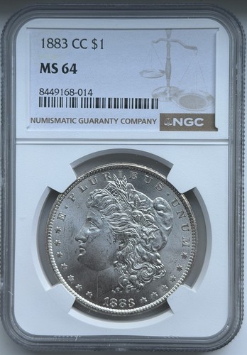 1883-CC Morgan Silver Dollar - NGC MS64