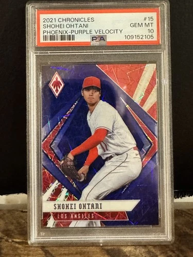 2021 Panini Chronicles - Shohei Ohtani-Phoenix Purple Velocity #15 Psa 10