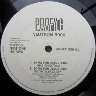 Neutron 9000 - Song For Jesus 12'' Promo Vinyl Electronic Downtempo 53106