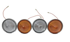For WILLYS JEEPs CJ-3B CJ3 CJ5 CJ6 Parking Turn Signal Clear & Orange Light #S38