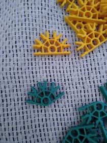 K'nex 31 YELLOW 5 Position & 35 Green 4  Position Connectors  PARTS LOT KNEX