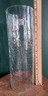 VTG 12" Blenko GLASS company Clear Crackle Glass Hurricane Chimney