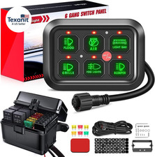 6 Gang Switch Panel Universal Circuit Control Relay System with Fuse Wiring Harn