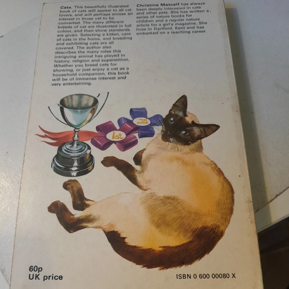 Cats Christine Metcalf paperback illustrated book 1975 - Image 2 of 4