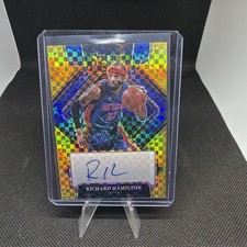 2021-22 Select Basketball Richard Hamilton Gold Auto 6/10 DET Pistons
