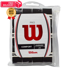 Wilson Pro Overgrip Comfort 12 Pack - Black - Tennis One Size