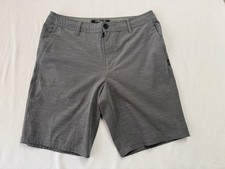 O'Neill Men's Hybrid Shorts Size 33 Gray Heathered Walkshorts Boardshorts Casual
