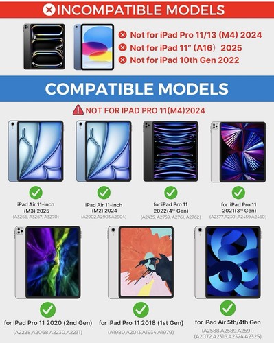 Touch Keyboard Case iPad Air 11 M3/M2/iPad Pro 11 (2018-2022)/ Air 5/4 Black. - 第 2/9 張圖片