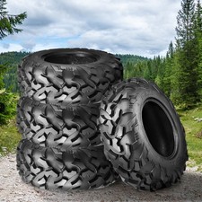 Full Set 4 25x8-12 25x10-12 ATV UTV MUD Tires...