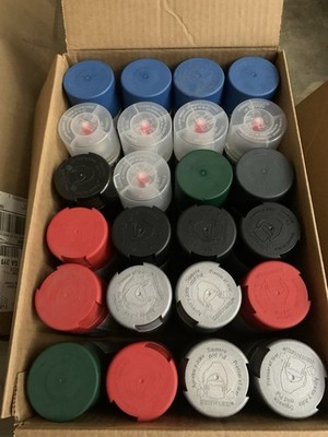 Dupli-Color & Rust-oleam 11oz Peelable Spray Paint Lot 24X Bulk Assorted Colors