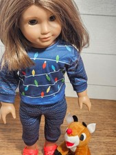 Nightwear, Pant Style, Holiday Christmas Lights Pajamas    Red Slippers  Rudolph