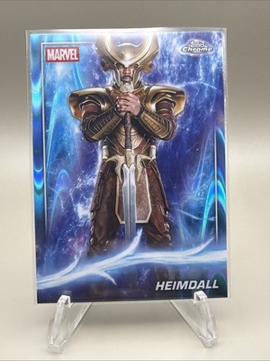 2025 Topps Chrome Marvel Studios - Heimdall #12 Blue Raywave Refractor