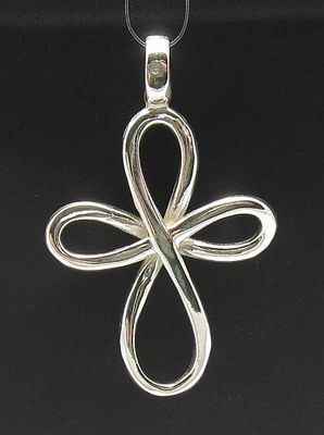 Stylish Sterling Silver Pendant Genuine Solid Hallmarked 925 Cross ...
