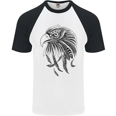 Eagle Ornithology Bird of Prey Herren S/S Baseball T-Shirt