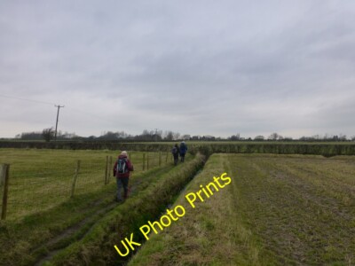 Photo 6x4 Footpath approach to footbridge over Rakes Brook Hall Green/SD c2015