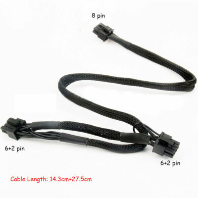 Modulares Netzteil PCI-e 8 Pin auf DUAL 8(6+2) Pin Kabel für CORSAIR, ANTEC, TT